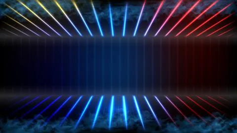 Abstract futuristic background of empty stage arena stadium spotlgiht stage b Stock Illustration