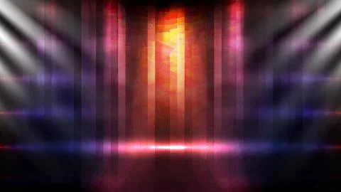 Abstract futuristic background of empty stage arena stadium spotlgiht stage b Stock Illustration