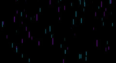 Abstract futuristic background featuring vertical glowing cyan and purple Stock Footage 329258708