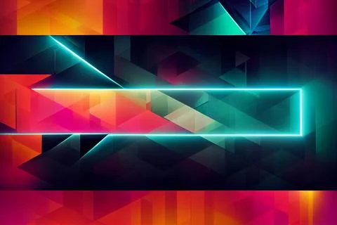 Abstract futuristic background with glowing light effect. Technology style. Stock Illustration