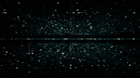 Abstract futuristic background of information technology, digital data code. Stock Footage 94404686