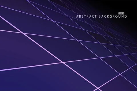 Abstract futuristic background with perspective. Dark purple neon tile floo.. Stock Illustration