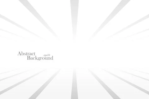 Abstract futuristic background with perspective lines. White infinity design Stockillustratie