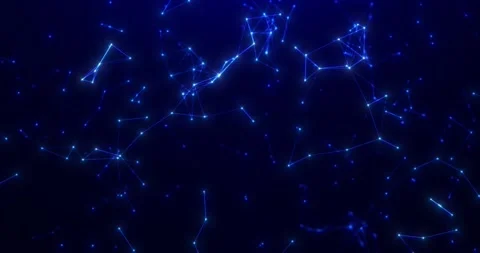 Abstract futuristic background with plexus of lines, dots and triangles Stock Footage 247267526