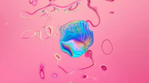 Abstract futuristic background with rainbow shape. Illustrazione stock