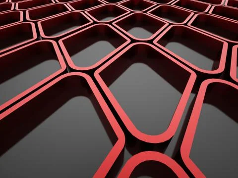 Abstract futuristic background with red elements Stock Illustration