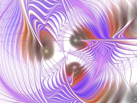 Abstract futuristic bloom. Modern high resolution ?omputer generated abstract Ilustración de archivo