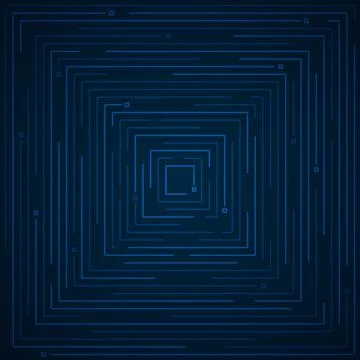Abstract futuristic blue line pattern of geometric tech artwork template. イラスト素材
