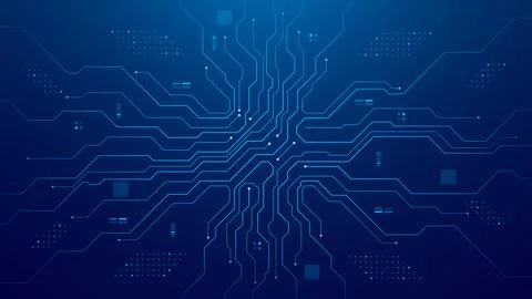 Abstract futuristic circuit board 스톡 일러스트