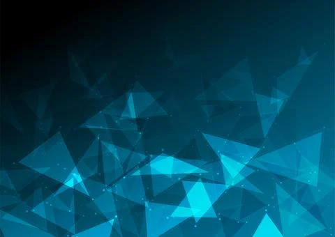 Abstract futuristic communication low poly glowing background Illustrazione stock
