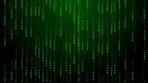 Abstract Futuristic Computer Matrix Background with Digits, Animation Background Stock Footage 157807359