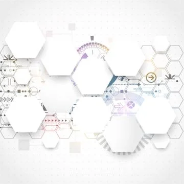 Abstract futuristic computer technology business background Illustrazione stock