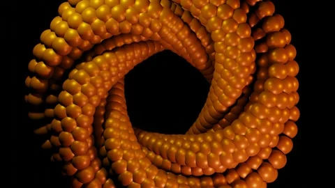 Abstract futuristic corn seeds pattern, Moving dark futuristic backgound. Stock Footage 142227851