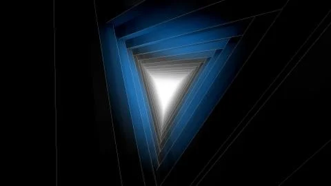 Abstract futuristic corridor. 3d render Stock Illustration