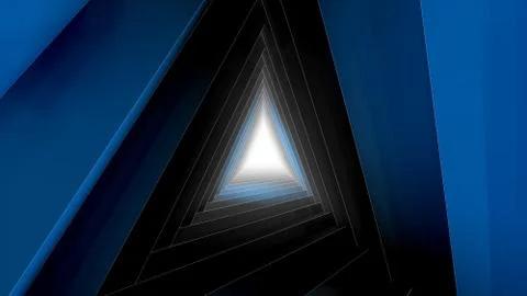 Abstract futuristic corridor. 3d render Stockillustratie