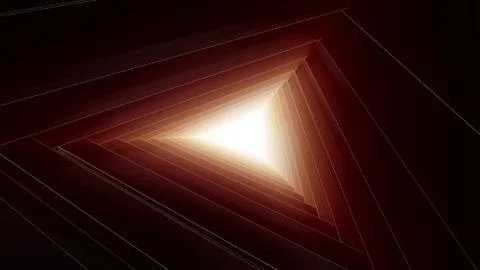 Abstract futuristic corridor. 3d render Stock Illustration