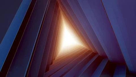 Abstract futuristic corridor. 3d render イラスト素材