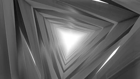 Abstract futuristic corridor. 3d render Foto stock