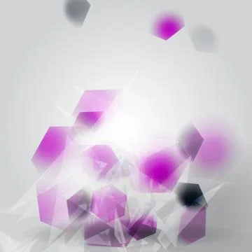 Abstract Futuristic Crystal  background  - Vector Illustration Stock Illustration