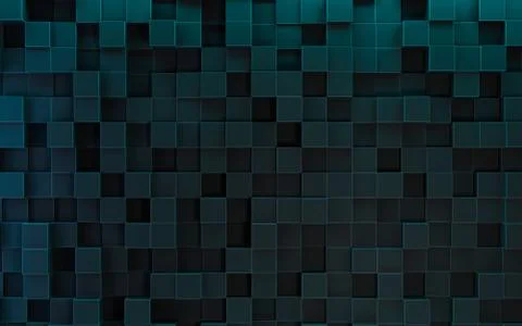 Abstract futuristic cubes background. 3d illustration Stock Illustration