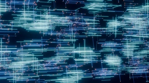 Abstract futuristic cyber loop. Stock Footage 300768310