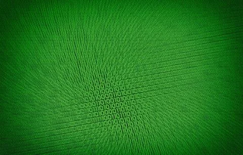 Abstract futuristic cyberspace with binary code, matrix background with digit Stockillustratie