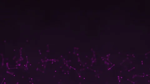 Abstract futuristic dark plexus background with moving connecting points Stock Footage 122945718