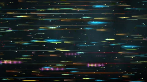 Abstract Futuristic Data Stream Background With Colorful Light Trails Stock Footage 330665076