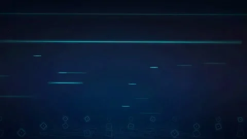 Abstract Futuristic Digital Background with Blue Glowing Light Lines and Data Video stock 339318074