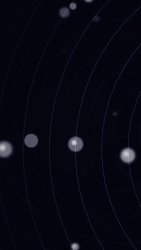 Abstract Futuristic Digital Background with Glowing Circular Lines Vidéo 334760959