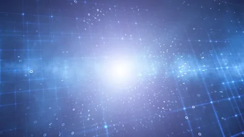 Abstract futuristic digital computer network data animation Video stock 334816076
