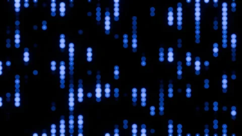 Abstract Futuristic Digital Data Background with Glowing Blue Particles Video stock 301495988