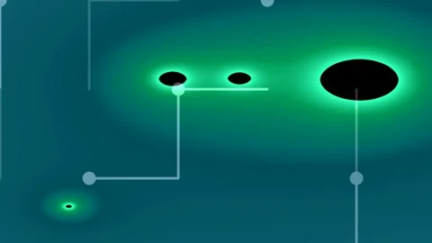 Abstract futuristic digital data background with glowing connection nodes a.. Stock Footage 336882755