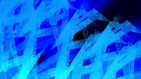 Abstract futuristic digital data flow with glowing blue particles. Cyber network Stock Illustration