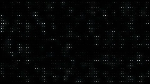 Abstract futuristic digital grid of white glowing dots on black. Big data Video stock 312278009