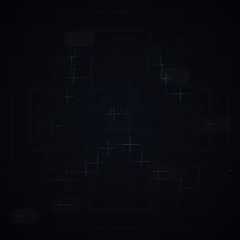 Abstract futuristic digital HUD interface with glowing lines and data visua.. 動画素材 346283375