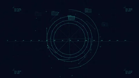 Abstract futuristic digital interface loading screen concept animation Stock Footage 346001616