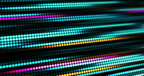Abstract futuristic digital pattern, neon data flow stream, electronic flow Stock Footage 344156427