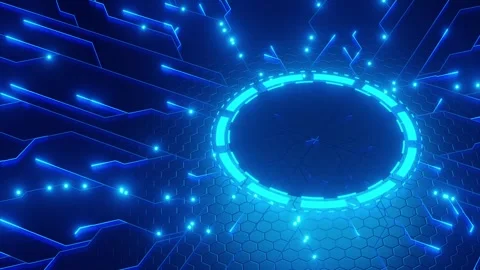 Abstract futuristic digital technology background Stock Footage 299725566