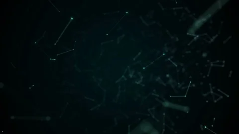 Abstract futuristic dot circle and line network structure motion graphic Video stock 101369955