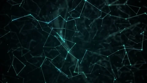 Abstract futuristic dot circle and line network structure motion graphic Stock Footage 101370096