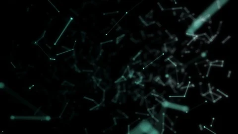 Abstract futuristic dot circle and line network structure motion graphic Video stock 101370240