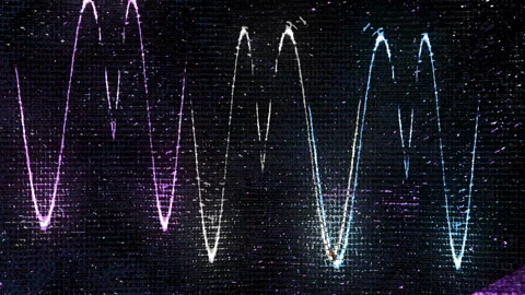 Abstract Futuristic Energy Background Loop Vidéo 136659286