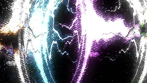 Abstract Futuristic Energy Background Loop Видео 136659692