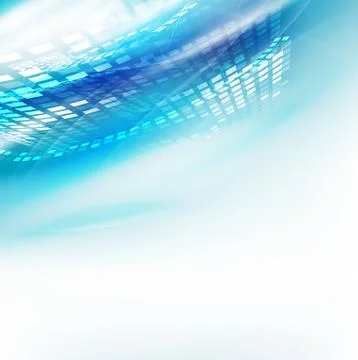 Abstract futuristic flow background for technology or science concept and spa Stock Illustration