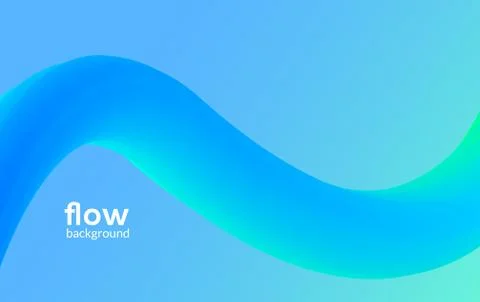 Abstract futuristic flow background wave pattern gradient flyer design dynamic Stock Illustration