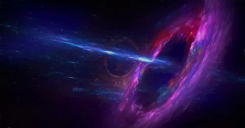 Abstract futuristic galaxy space background Stock Illustration