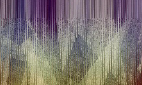 Abstract futuristic geometric background with vertical straight fluted glas.. Stock Illustration