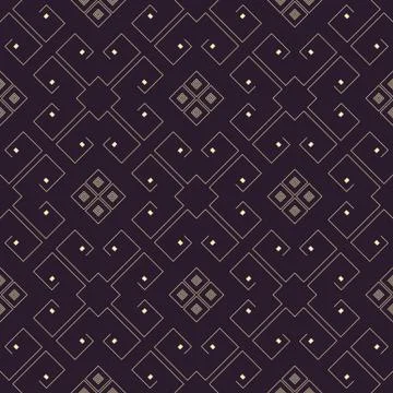 Abstract futuristic geometric seamless pattern. Stock-Illustration
