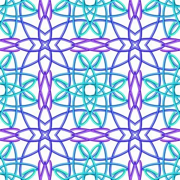 Abstract Futuristic Geometric Seamless Pattern Illustrazione stock